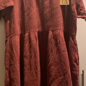 NWT comfy babydoll dress with pockets by Tuesday of California